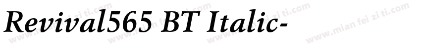 Revival565 BT Italic字体转换